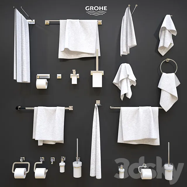 Bathroom – Accessories 3D Models – Grohe Bathroom Accessories