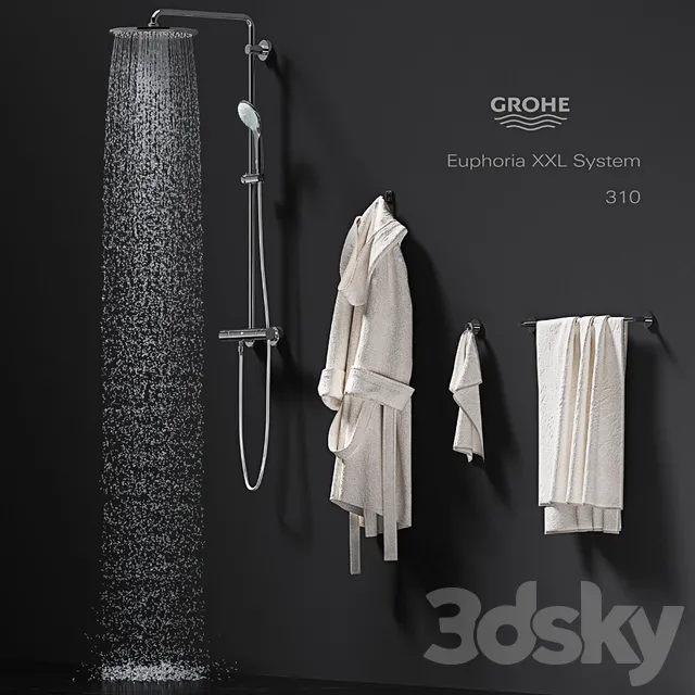 Bathroom – Accessories 3D Models – GROHE Euphoria XXL System 310