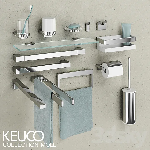 Bathroom – Accessories 3D Models – KEUCO ACCESSOIRES – COLLECTION MOLL
