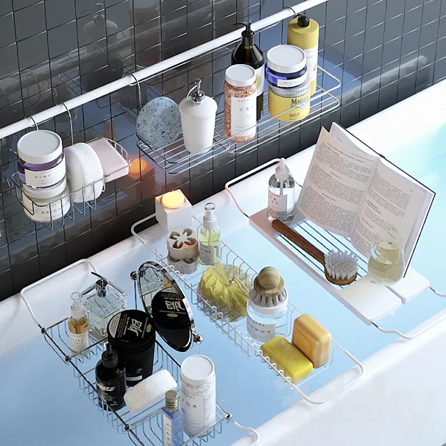 Bathroom – Accessories 3D Models – Shelves for bathroom
