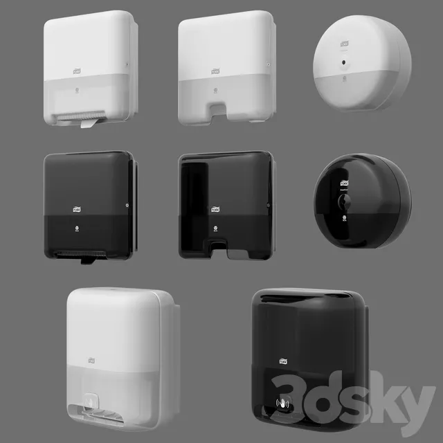 Bathroom – Accessories 3D Models – Tork paper dispenser