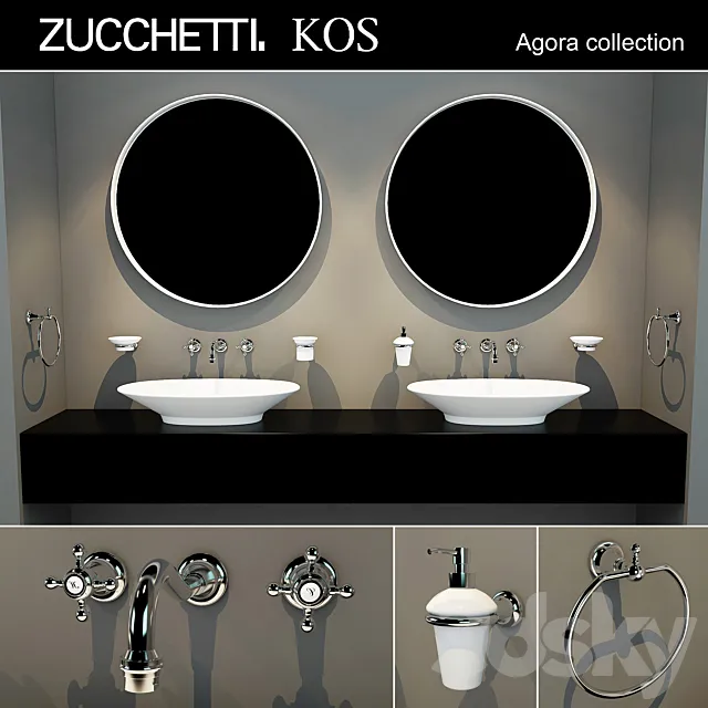 Bathroom – Accessories 3D Models – Zucchetti. KOS collection Agora