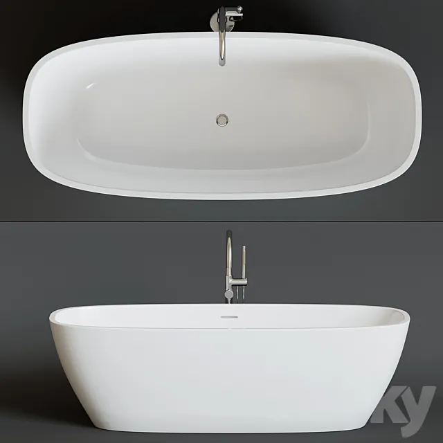 Bathroom – Bathtub 3D Models – Agape Normal bathtub