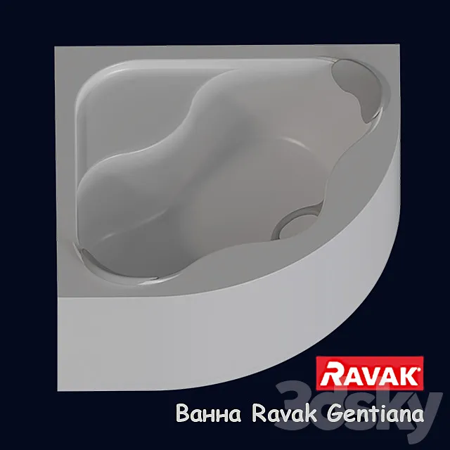 Bathroom – Bathtub 3D Models – Bath Ravak Gentiana