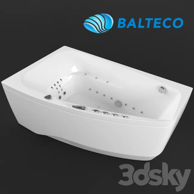Bathroom – Bathtub 3D Models – Hot Tub Balteco Orion