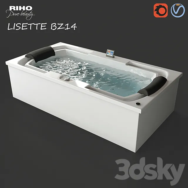Bathroom – Bathtub 3D Models – RIHO Lisette BZ14