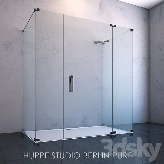 Bathroom – Bathtub 3D Models – Shower HÜPPE Studio berlin pure