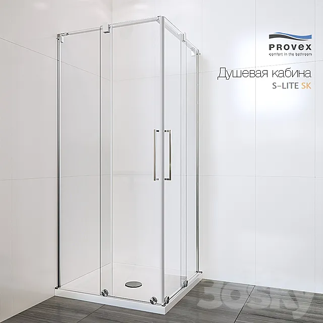Bathroom – Bathtub 3D Models – Shower PROVEX S-Lite SK