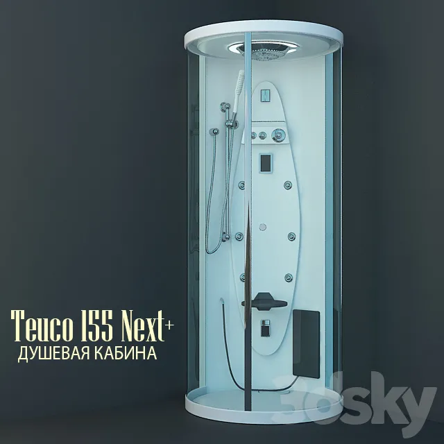 Bathroom – Bathtub 3D Models – Shower Teuco 155 Next +