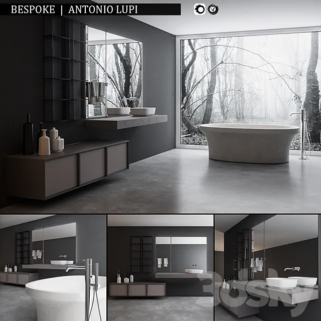 Bathroom – Furniture 3D Models – Bathroom furniture set Bespoke