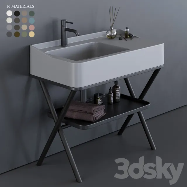 Bathroom – Furniture 3D Models – Ceramica Cielo Siwa Washbasin