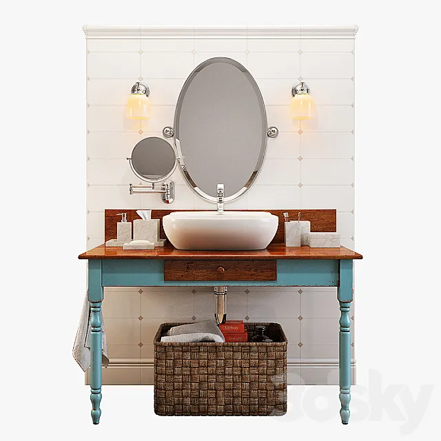 Bathroom – Furniture 3D Models – Cupboard under sink