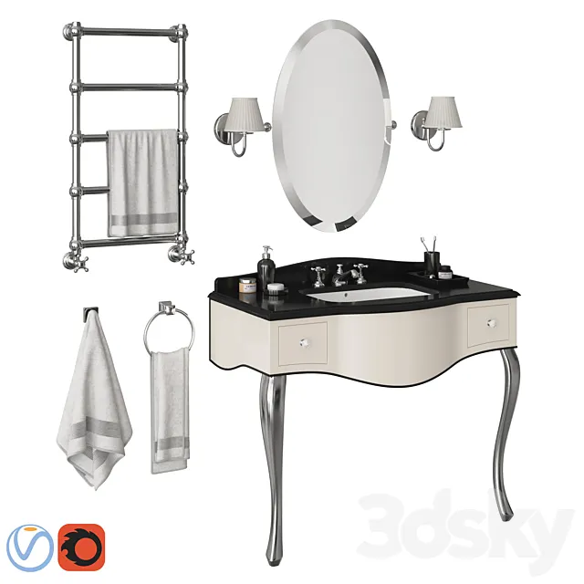 Bathroom – Furniture 3D Models – Devon & Devon AUDREY 3D model