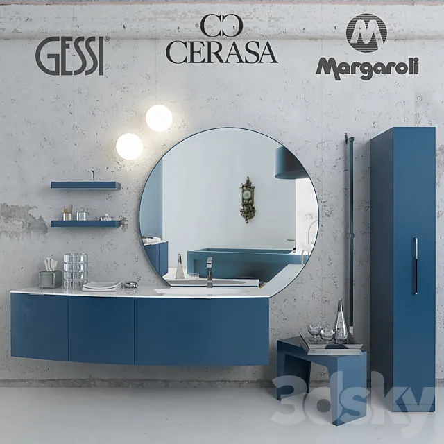 Bathroom – Furniture 3D Models – Furniture; plumbing and decoration in the bathroom – Cerasa – Maori