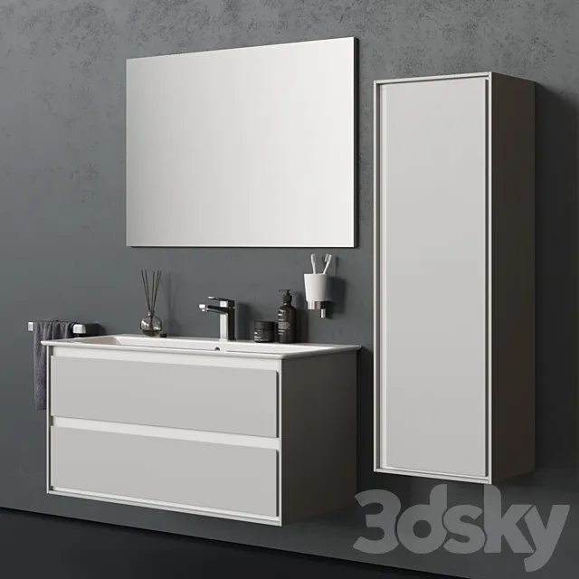 Bathroom – Furniture 3D Models – Ideal Standard Connect Air 100