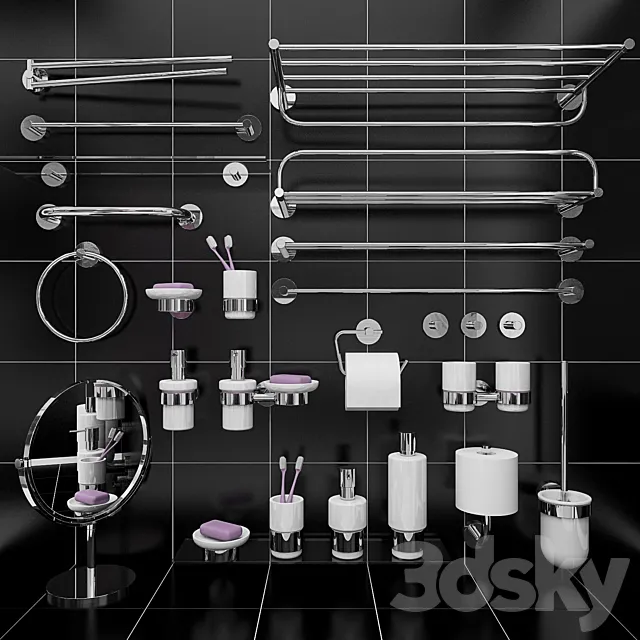 Accessories Bathing room 3DS Max - thumbnail 3