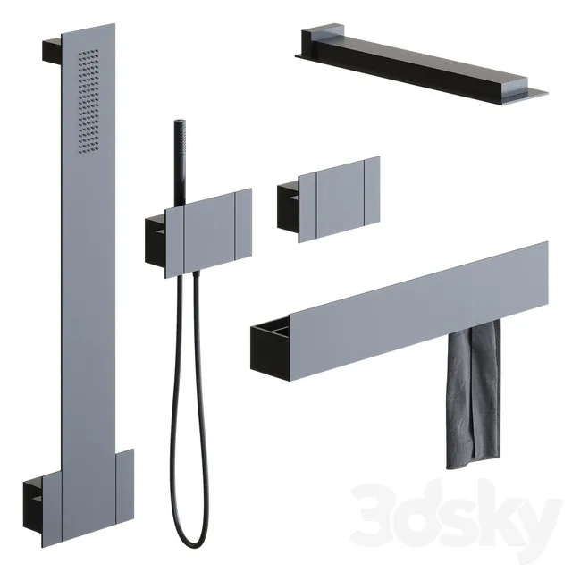 Bathroom – Faucet 3D Models – Agape sen shower set