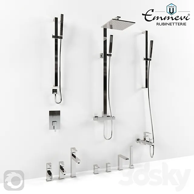 Bathroom – Faucet 3D Models – Emmevi Sicily Mixer Set