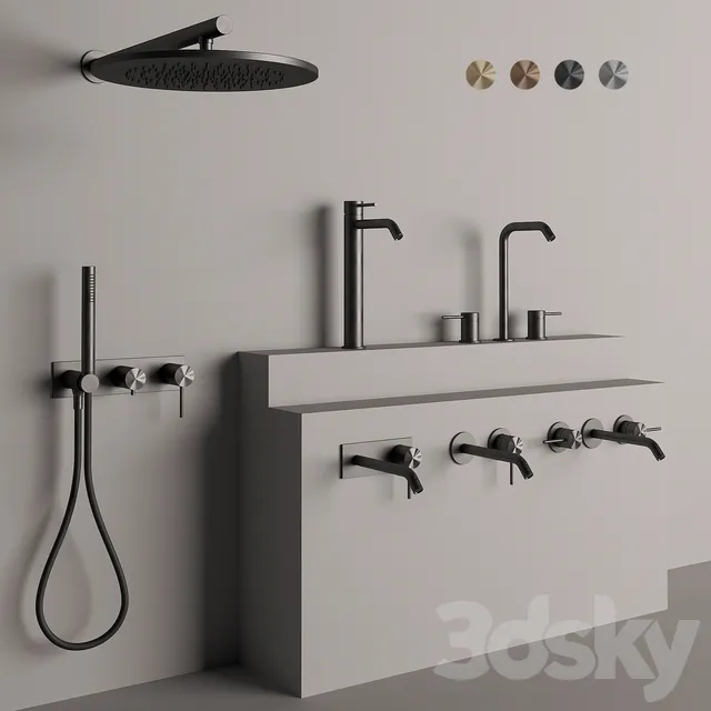 Bathroom – Faucet 3D Models – Gessi 316 FLESSA