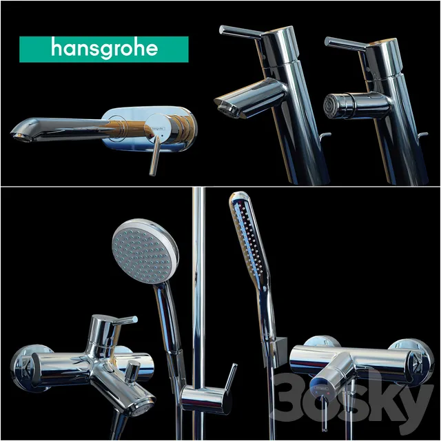 Bathroom – Faucet 3D Models – Hansgrohe Talis S2