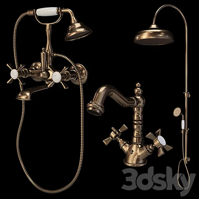 Bathroom – Faucet 3D Models – Mixers Caprigo Bristol