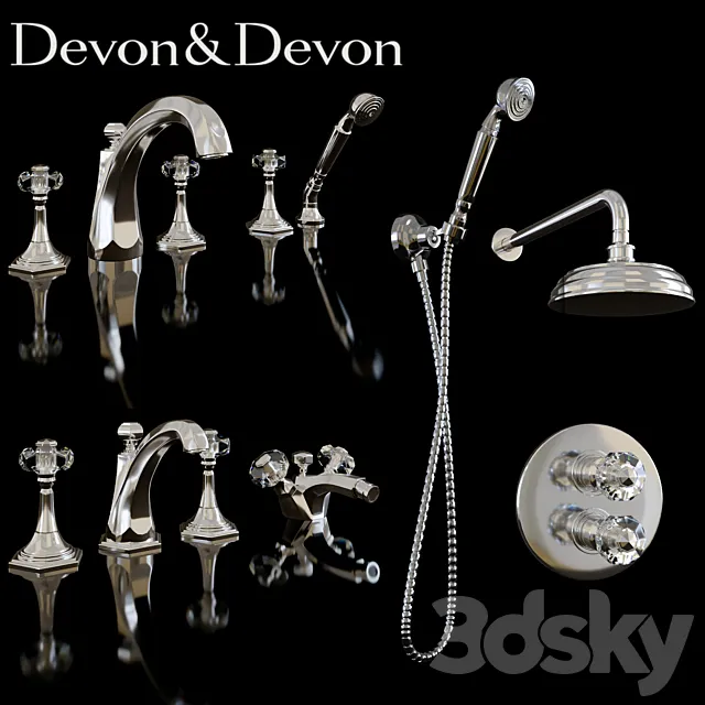 Bathroom – Faucet 3D Models – Mixers Devon & Devon EXCELSIOR Gemstone