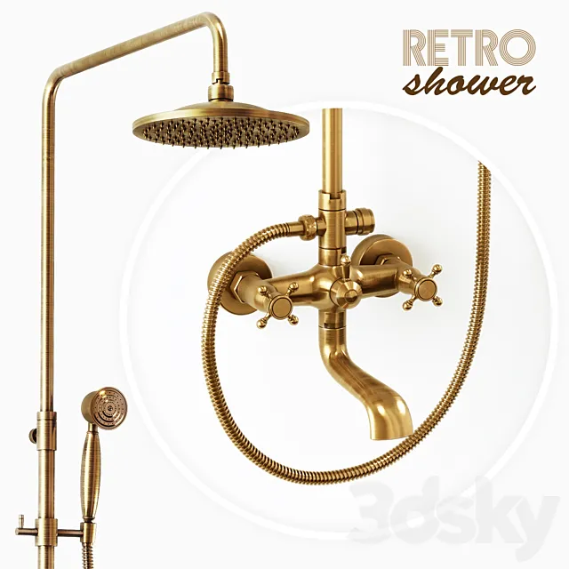 Bathroom – Faucet 3D Models – Retro Shower YANKSMART