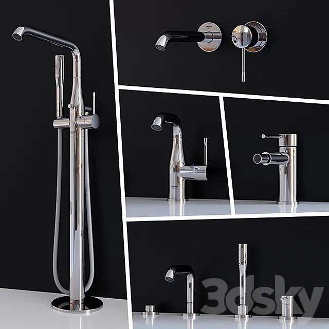 Bathroom – Faucet 3D Models – Set mixer Grohe Essence New (Part 2)
