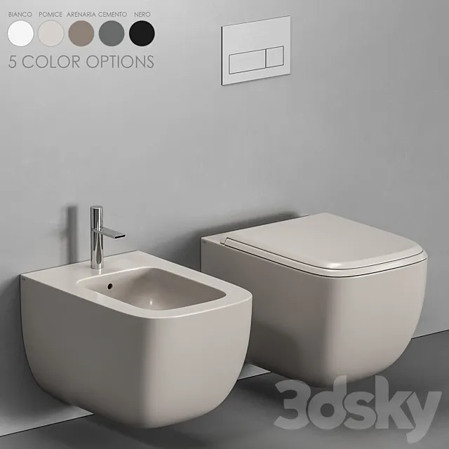 Bathroom – Toilet – Bidet 3D Models – 0002