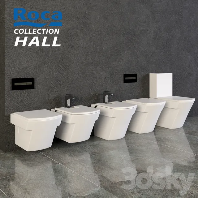 Bathroom – Toilet – Bidet 3D Models – Roco Hall