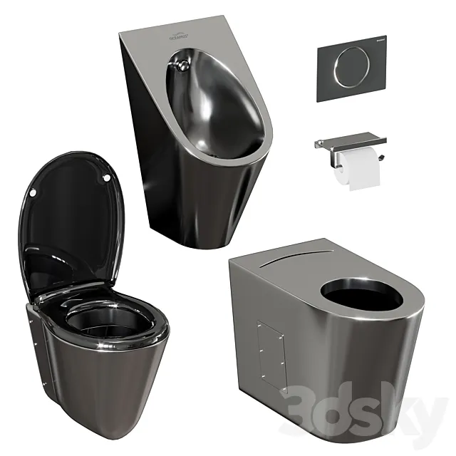 Bathroom – Toilet – Bidet 3D Models – Suite for WC v3