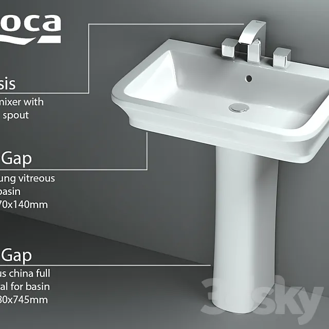 Bathroom – Wash Basin 3D Models – 0004