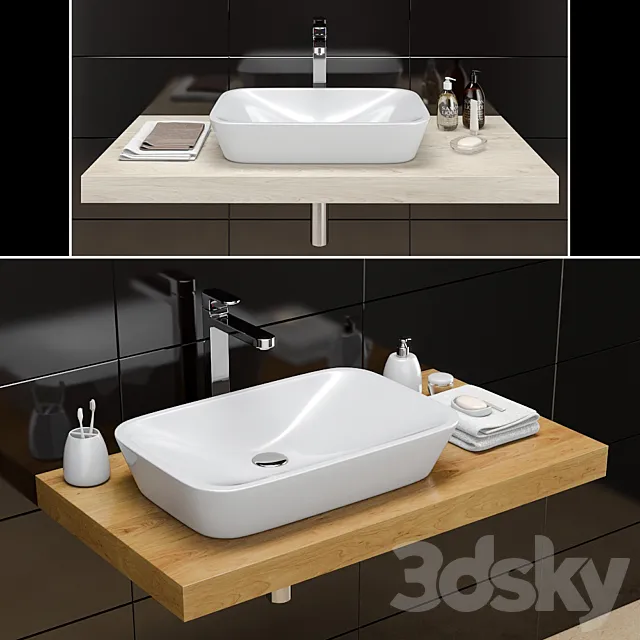 Bathroom – Wash Basin 3D Models – 0007