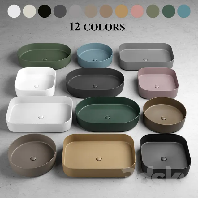 Bathroom – Wash Basin 3D Models – Ceramica Cielo Shui Comfort