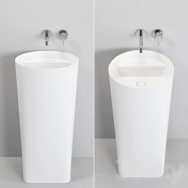 Bathroom – Wash Basin 3D Models – NOORTH Milldue Edition