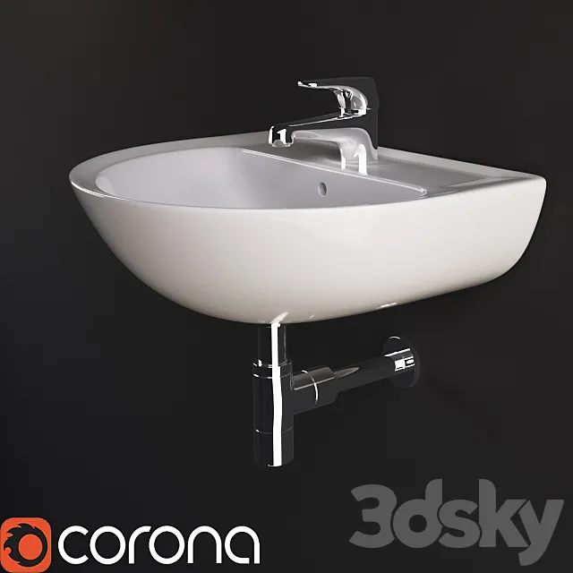 Bathroom – Wash Basin 3D Models – Sink Ideal Standard Esco new