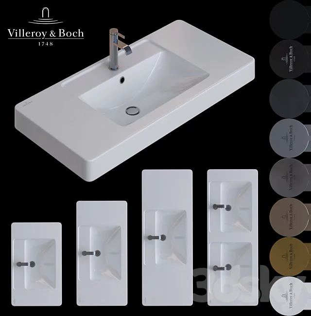 Bathroom – Wash Basin 3D Models – Villeroy&Boch Architectura PART 3