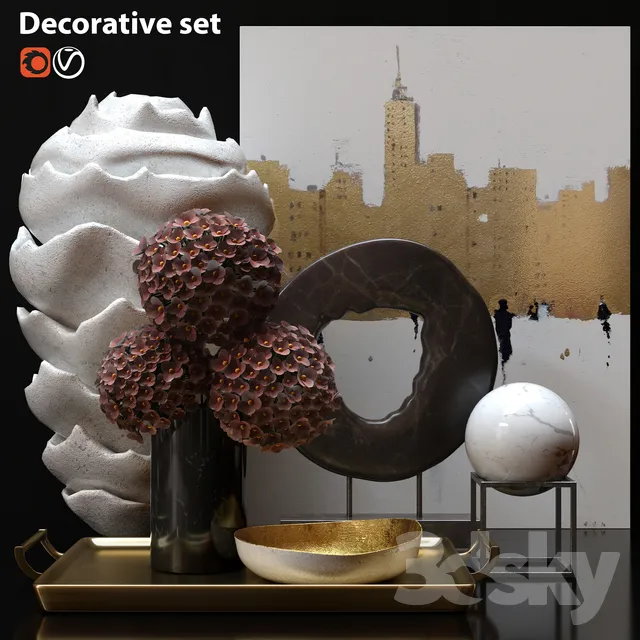 Decorative – Set – 3D Models – 0074