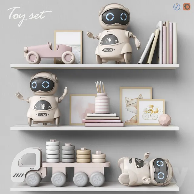 Toys and furniture set 61 3DS Max - thumbnail 3