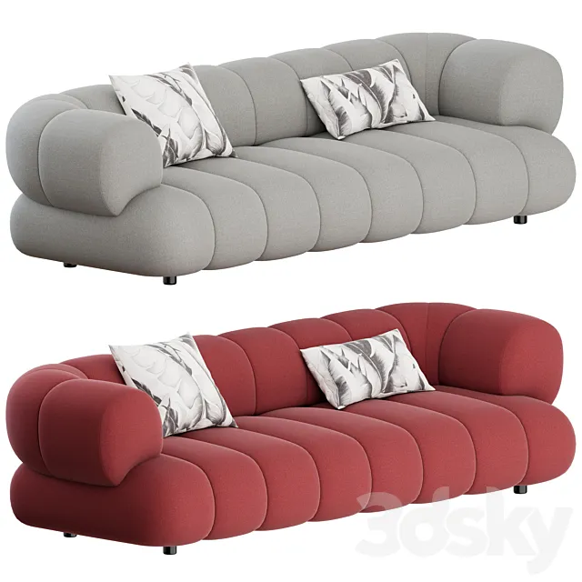 Intermede Sofa 3 Seater by Roche Bobois 3DS Max - thumbnail 3