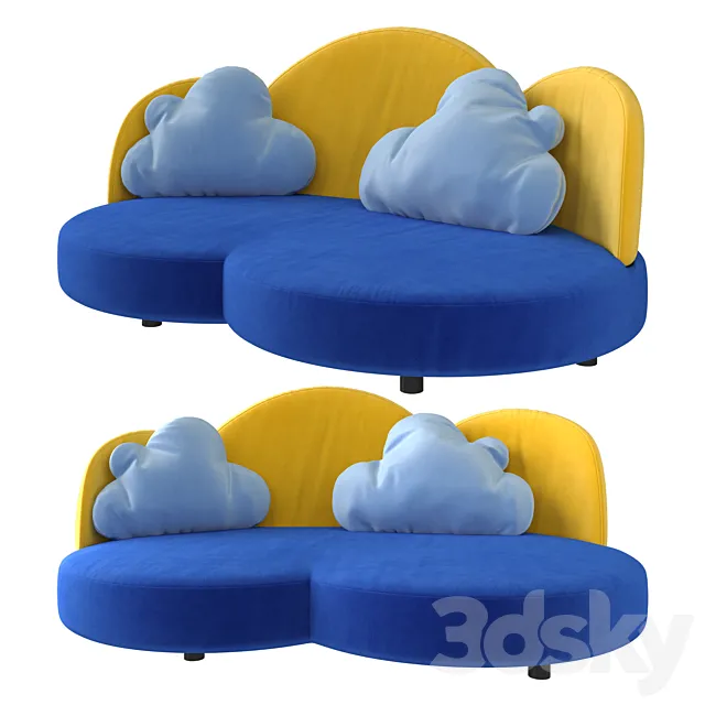 Sofa in the nursery Cloud from Haba (art.2924) 3DS Max - thumbnail 3