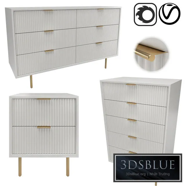 FURNITURE – SIDEBOARD & CHEST – 3DSKY Models – 8814