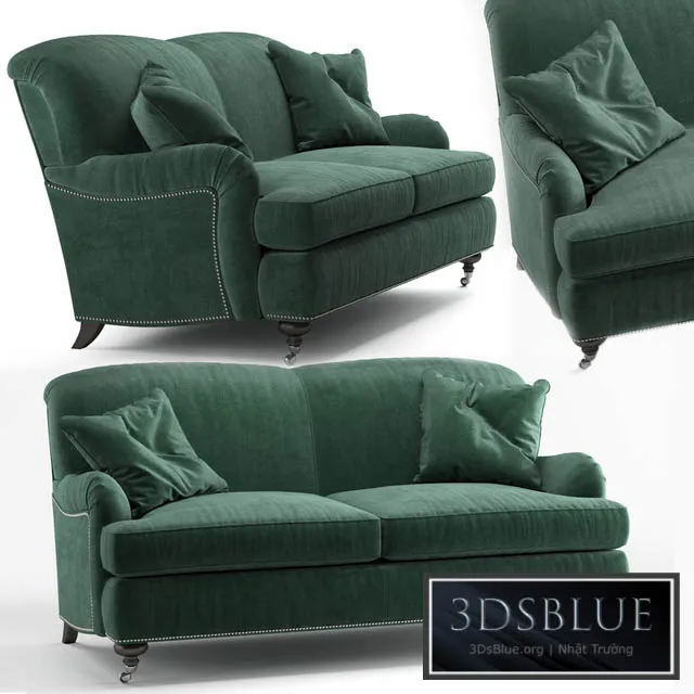Oxford sofa Kent Emerald by Ethan Allen 3DS Max - thumbnail 3