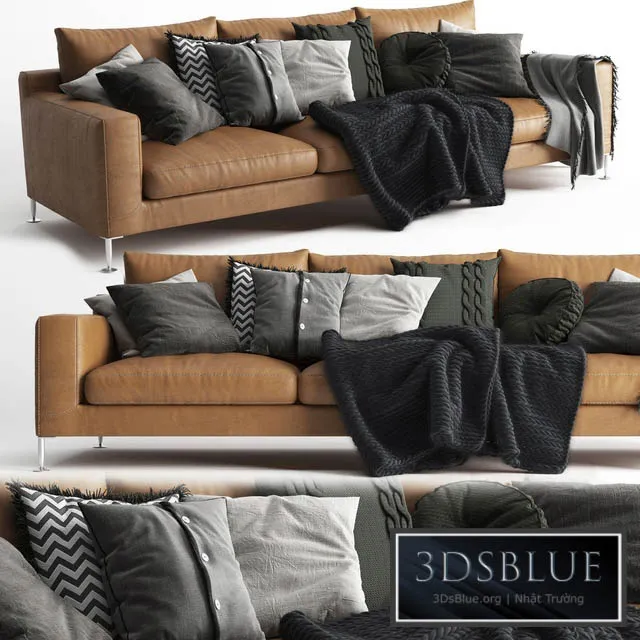 B & B Italia Harry Sofa Scandinavian Set 3DS Max - thumbnail 3
