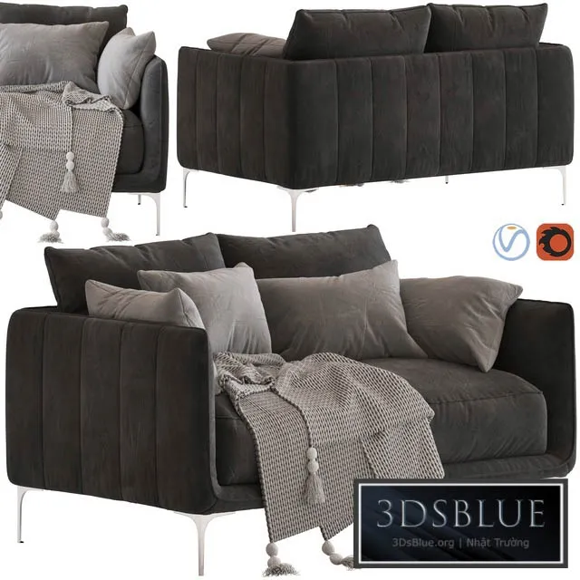 Freedom Andrea 2-Seater Sofa 3DS Max - thumbnail 3