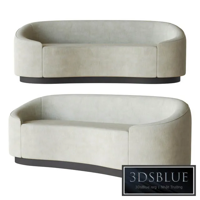 Petite Curved Sofa Global Home 3DS Max - thumbnail 3