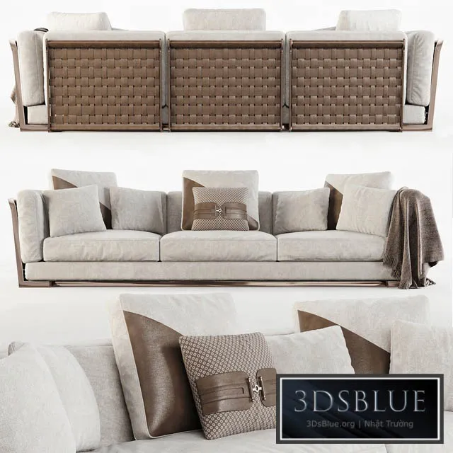 Cestone sofa 3DS Max - thumbnail 3