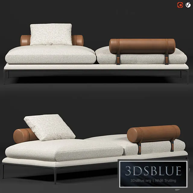 B&B Atoll sofa 3DS Max - thumbnail 3