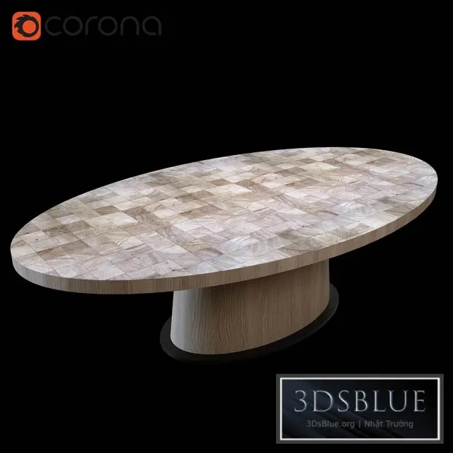 Van Rossum KOPS OVAL TABLE 3DS Max - thumbnail 3