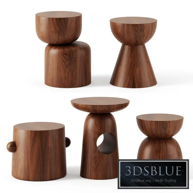 Hew Side Tables by DWR 3DS Max - thumbnail 3